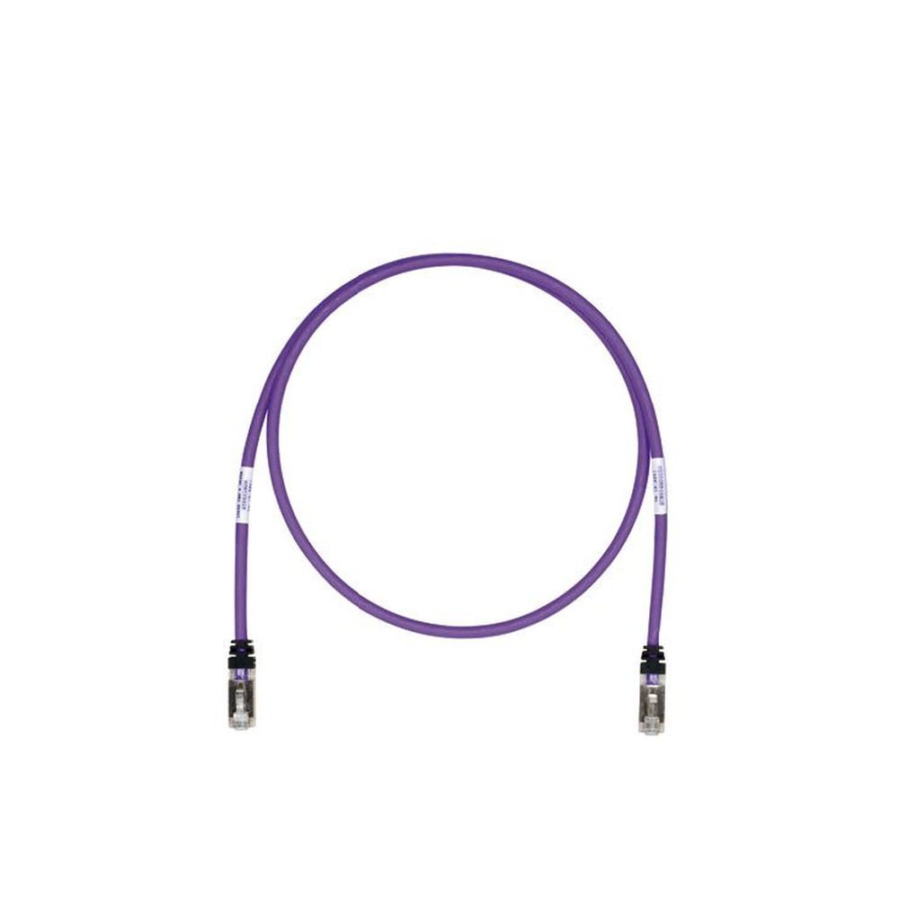 Patch Cord Cat6A, Blindado S/FTP, CM/LS0H, 3.05 Metros (10 Pies), Color Violeta