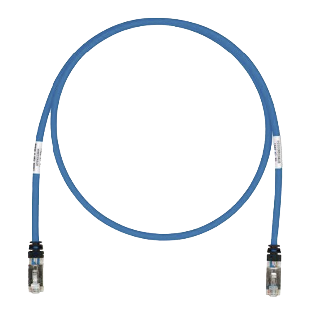 Patch Cord Cat6A, Blindado S/FTP, CM/LS0H, 1 Metro, Color Azul - Image 2