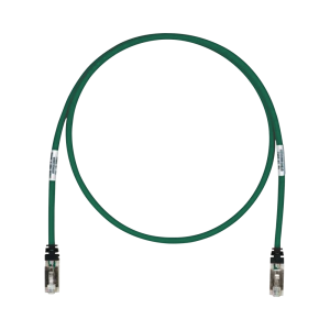 Patch Cord Cat6A, Blindado S/FTP, CM/LS0H, 7.62 Metros (25 Pies), Color Verde