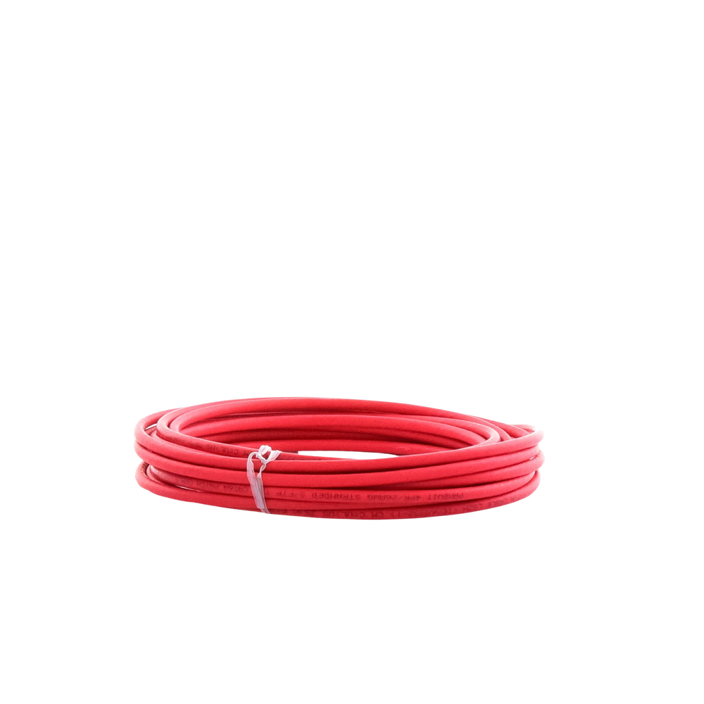 Patch Cord Cat6A, Blindado S/FTP, CM/LS0H, 7.62 Metros (25 Pies), Color Rojo - Imagen 4