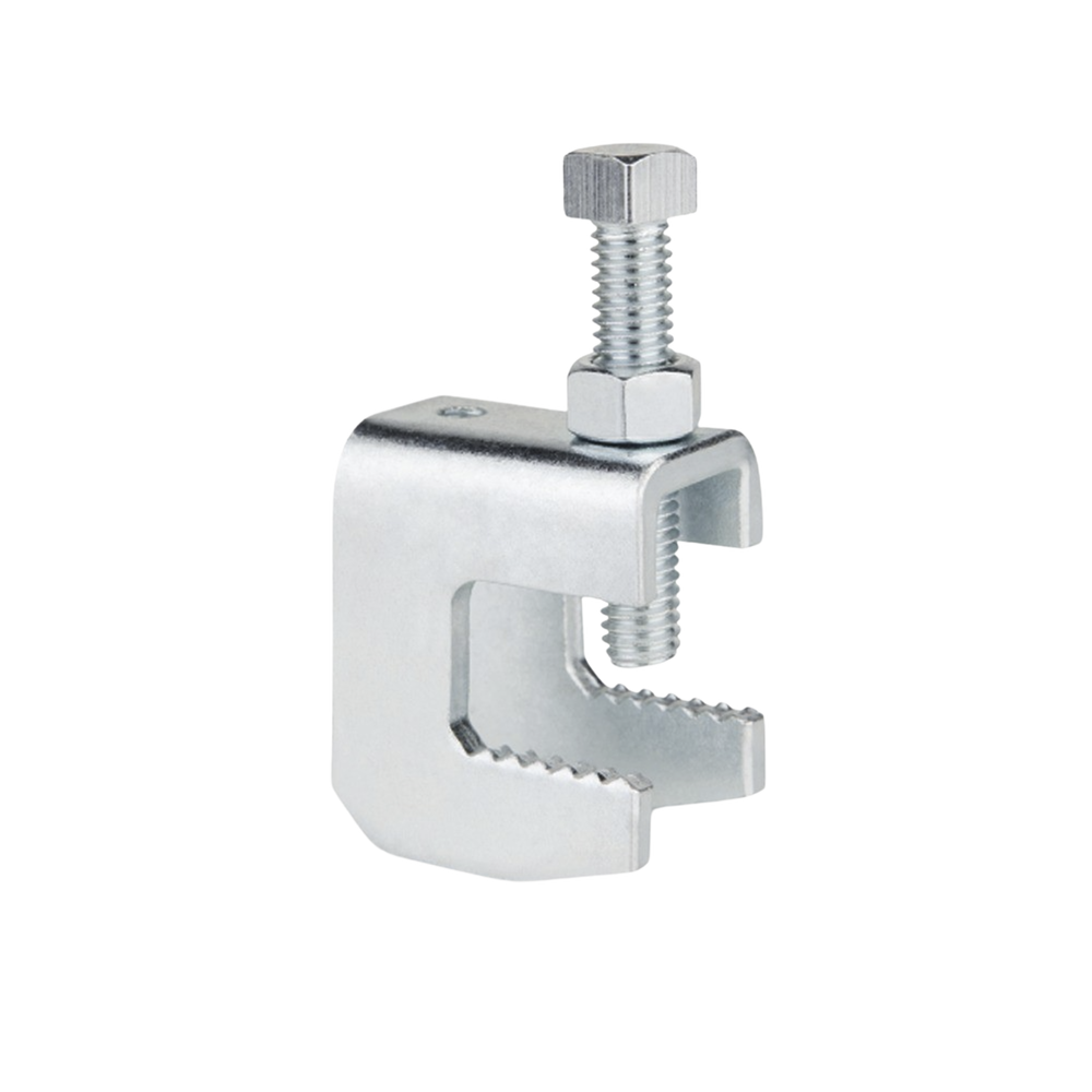 Mordaza de Acero Fija barras de 3/4", para varilla roscada de 3/8".