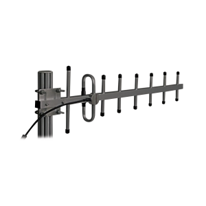 Antena Yagi 360-380 MHz, 10dB Ganancia, 7 Elementos, Anodizada en Negro, 250 Watt, N Hembra.