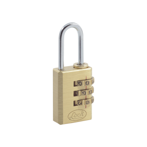 Candado de Latón de Combinación Maletero Programable/ Medida 20 mm / Nivel de seguridad 3 / Discos Programables.