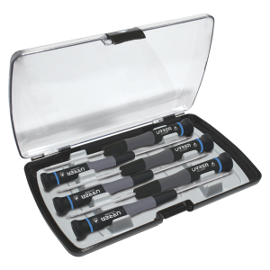 Juego de 6 destornilladores ESD torx en caja plástica de precisión