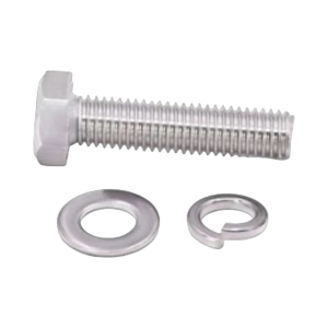 Tornillo M8 x 1.25 mm con arandela plana y arandela elástica para baterías de 12 V de 90-250 Ah