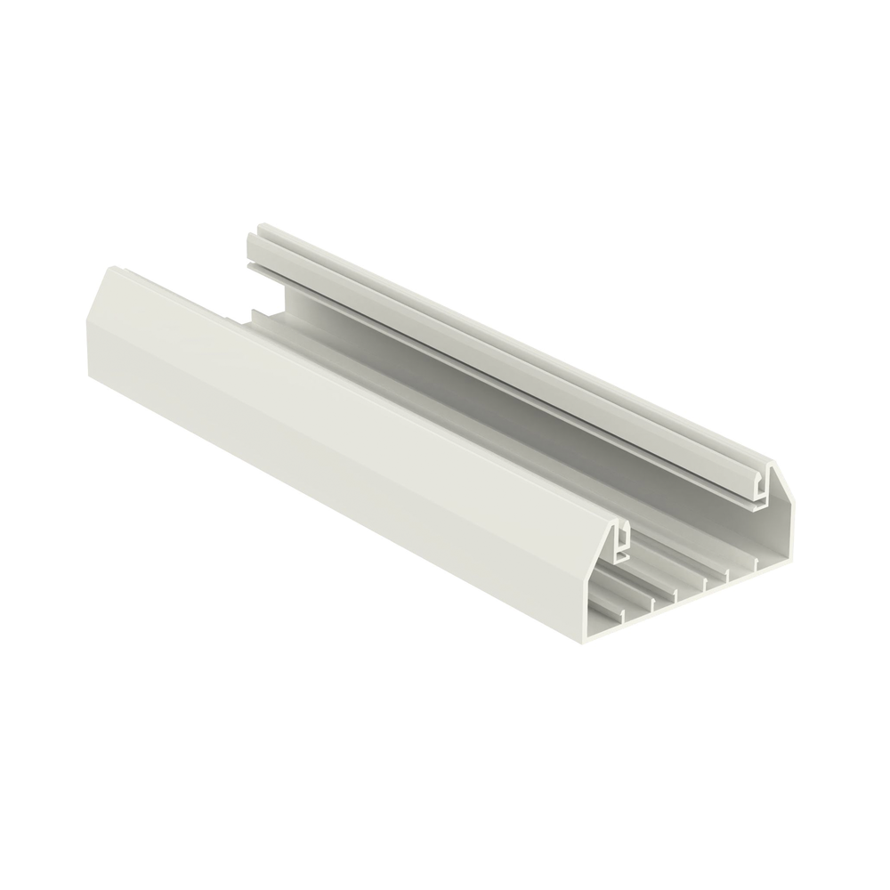 Base para canaleta T-70, de PVC rígido, con orificios perforados para montaje, 103.3 x 44.9 x 2400 mm, Color Blanco Mate - Image 4
