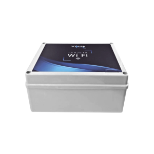Modulo WIFI LITE con gabinete para uso en Energizadores YONUSA / Aplicación sin costo / Botón de Pánico/ 1 Salida Propósito General