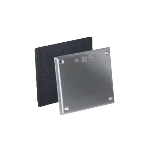 Tapa cuadrada ciega de aluminio con PVC Uretano
