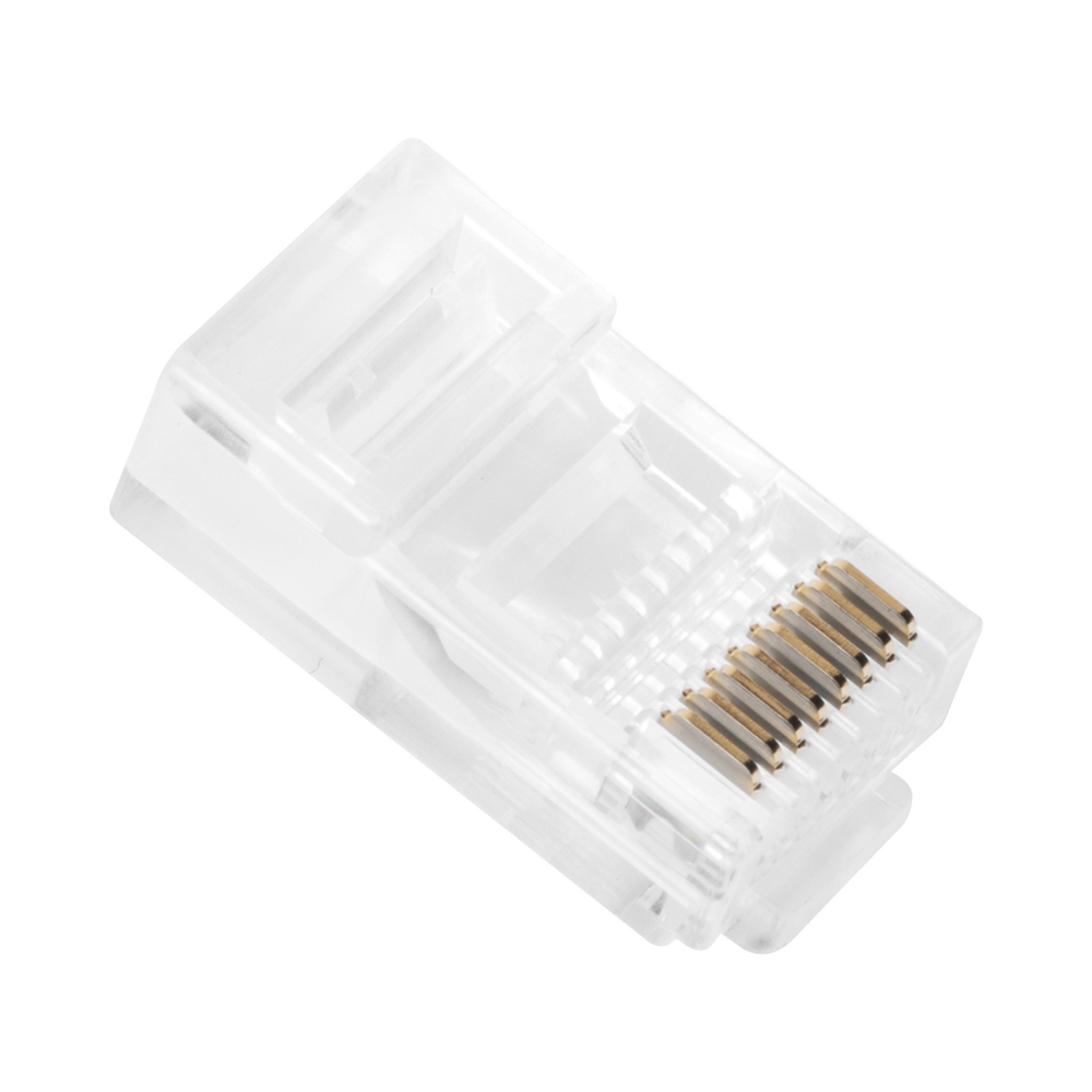Bote con 100 Piezas de Plug Modular RJ45 Cat5e sin Blindaje, Chapado de Oro a 30 Micras para Durabilidad Extrema - Image 3