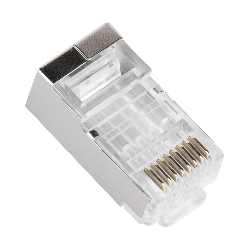 Bote con 100 Piezas de Plug Modular RJ45 Cat6 Blindado, Chapado de Oro a 30 Micras para Durabilidad Extrema SIN PIN de Tierra - Image 3