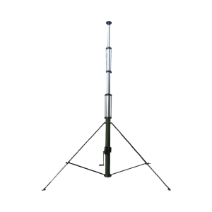 Mástil Telescópico Retraible Manual de 9 metros con Accesorios. Incluye Tripie.