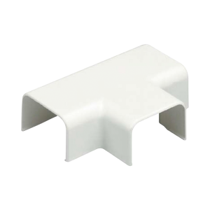 Conexión en "T", para uso con canaleta LD3, material ABS, Color Blanco Mate