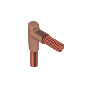 Molde para Soldadura Exotermica Tipo L, tope varilla 1/2 In a Cable 1/0 Awg