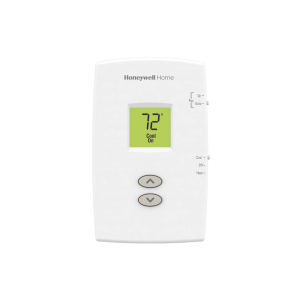 Termostato para sistemas de una sola etapa calor y frio, no programable vertical PRO 1000