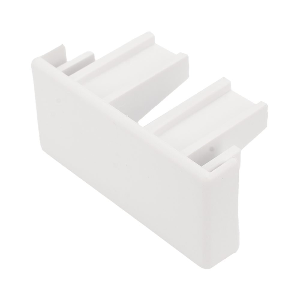 Tapa final color blanco de PVC auto extinguible, para canaleta TMK1735, TMK1735SD (5390-02001)