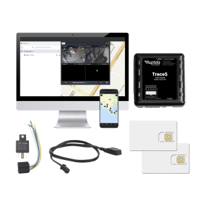 Kit de Localizador Vehicular 2G y 4G/ Rastreo / Conducción eficiente / Deteccion de Jammer / Registro de conductores / Relay + Botón de pánico + EPCOMGPSANUAL + SIM500MB2Y