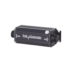 Extensor PoE / 100 Metros / Intemperie (IP66) / 60 Watts / 1 Puerto de Entrada / 1 Puerto de Salida PoE / No requiere alimentación.