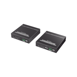 Kit Extensor KVM (HDMI y USB) hasta 120 metros | Transmite el Video y Controla tu DVR vía USB a distancia | Soporta resolución 4K @60Hz | Cat 6, 6a y 7 | Salida Loop en el Tx para visualización local