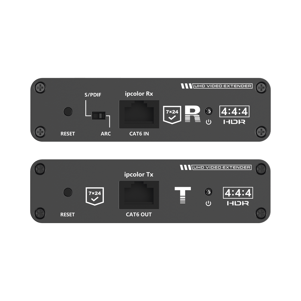 Kit Extensor HDMI hasta 700 metros con Conexión en Cascada / 4K @ 60 Hz/ 70 metros PTP con Cat 6, 6a y 7 / IPCOLOR / CERO LATENCIA / SIN COMPRIMIR / Salida Loop / IR bidireccional / Puerto S/PDIF / Soporta ARC / Soporta 10 TT-676-Rx. - Image 2