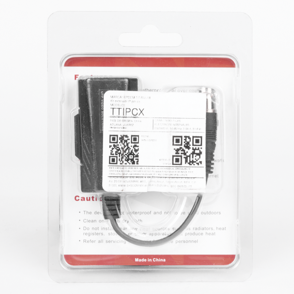Kit EXTENSOR IP por cable CABLE COAXIAL para distancias de HASTA 200 m / REUTILIZA EL CABLEADO EXISTENTE PARA CONECTAR CÁMARAS IP / No Requiere Energía / Transmisión en Tiempo Real / Protección Contra Sobretensiones Incorporada - Imagen 4