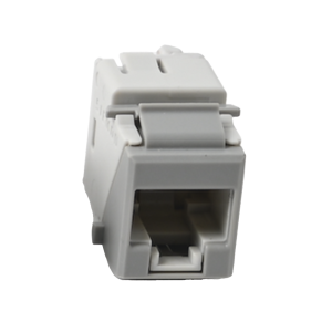 Jack Ultramax Cat6A, UTP, Tipo Keystone, Color Gris, Punch Down