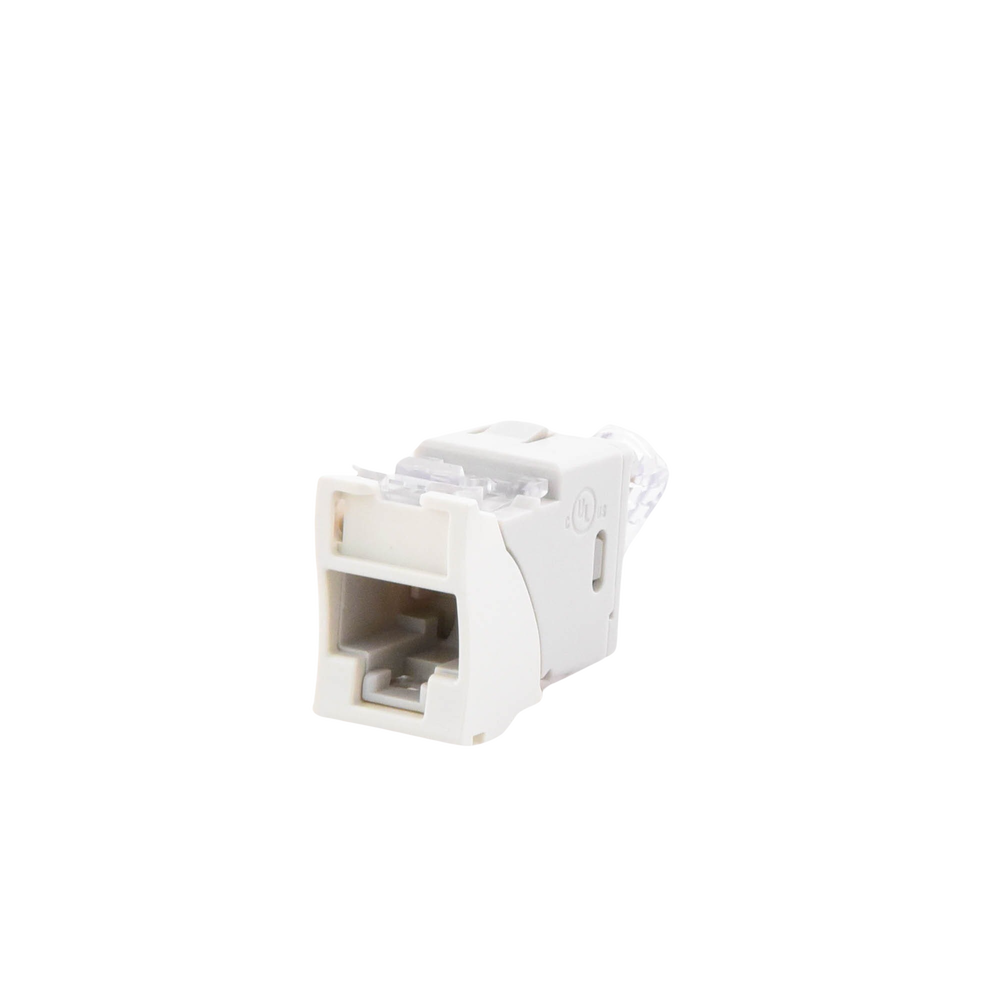 Jack Ultramax Cat6, UTP, Montaje H?brido en Placa de Pared (Plano y Angulado), Color Blanco, Punch Down - Image 2