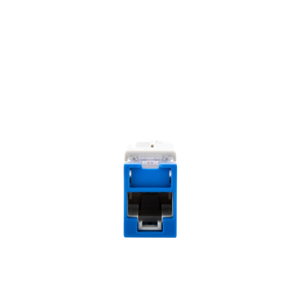 Jack UltraMAX Cat6, UTP, Montaje H?brido en Placa de Pared (Plano y Angulado), Color Azul, Punch Down - Image 4