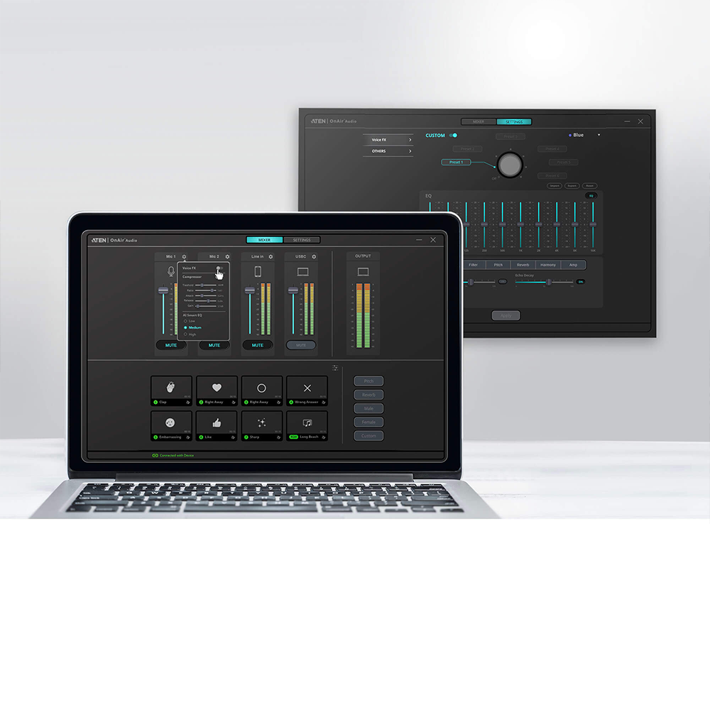 Mezclador de audio para pódcast con IA | MicLIVE™ de 6 canales - Image 8