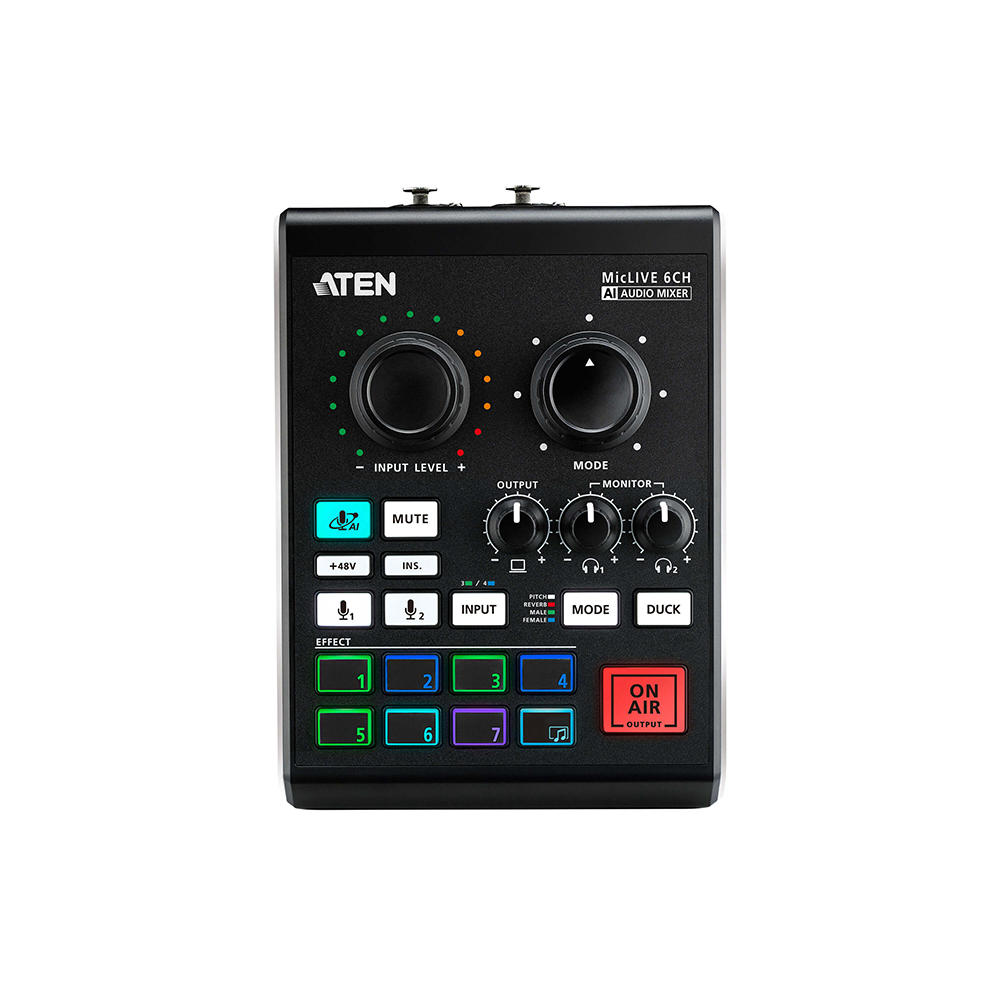 Mezclador de audio para pódcast con IA | MicLIVE™ de 6 canales - Image 2
