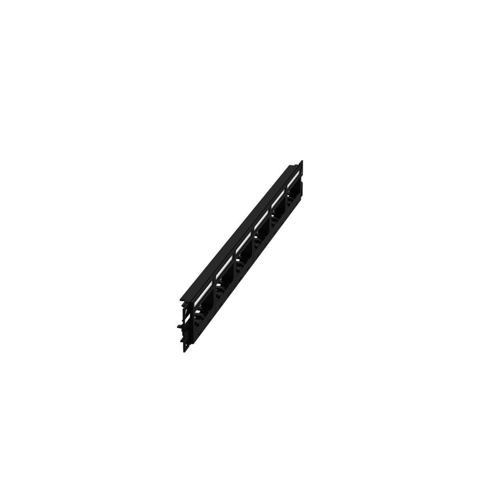 Panel de Parcheo Modular Mini-Com (Sin Conectores), Ultimate ID?, Plano, Sin Blindaje, Con Etiqueta y Cubierta, de 24 Puertos, 1UR - Image 4