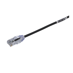 Cable de Parcheo TX6, UTP Cat6, Di?metro Reducido (28AWG), Color Negro, 0.5 Metros (1.64 Pies)