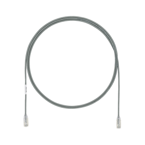 Cable de Parcheo TX6, UTP Cat6, Di?metro Reducido (28AWG), Color Gris, 1.5 Metros (4.92 Pies)