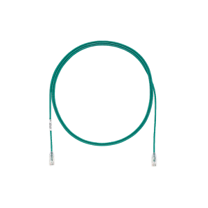 Cable de Parcheo TX6, UTP Cat6, Di?metro Reducido (28AWG), Color Verde, 0.3 Metros (1 Pie)