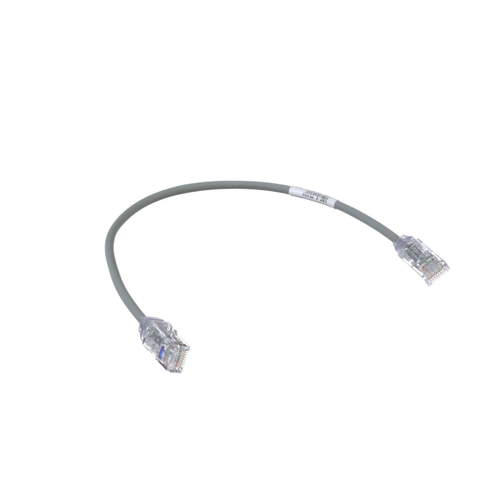 Cable de Parcheo TX6, UTP Cat6, Di?metro Reducido (28AWG), Color Gris, 0.30 Metros (1 Pie) - Imagen 2
