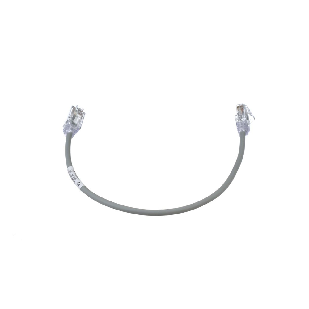 Cable de Parcheo TX6, UTP Cat6, Di?metro Reducido (28AWG), Color Gris, 0.30 Metros (1 Pie) - Imagen 4