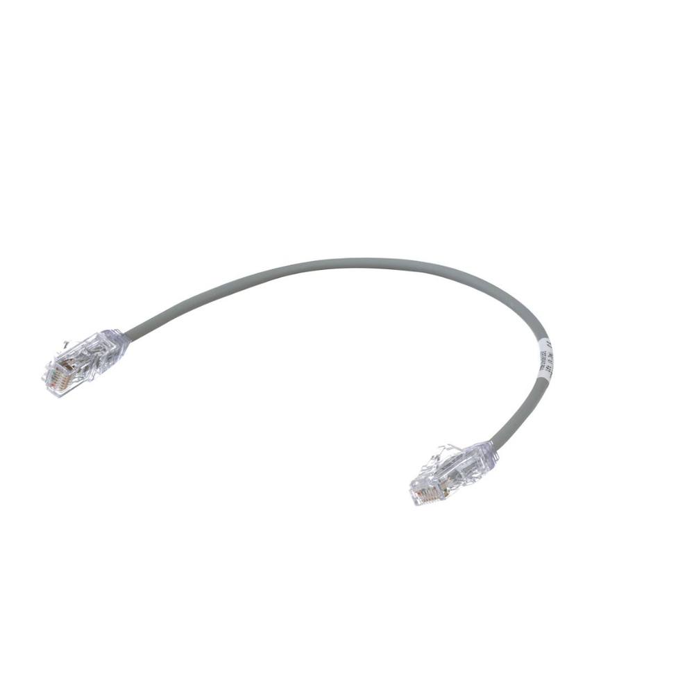 Cable de Parcheo TX6, UTP Cat6, Di?metro Reducido (28AWG), Color Gris, 0.30 Metros (1 Pie) - Imagen 3