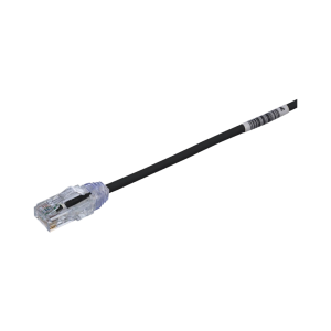 Cable de Parcheo TX6, UTP Cat6, Di?metro Reducido (28AWG), Color Negro, 6.1 Metros (20 Pies)