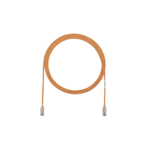 Cable de Parcheo TX6, UTP Cat6, Di?metro Reducido (28AWG), Color Naranja, 0.91 Metros (3 Pies)