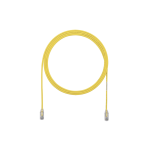 Cable de Parcheo TX6, UTP Cat6, Di?metro Reducido (28AWG), Color Amarillo, 0.91 Metros (3 Pies)