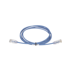 Cable de Parcheo TX6, UTP Cat6, Di?metro Reducido (28AWG), Color Azul, 12.5 Metros (41 Pies)