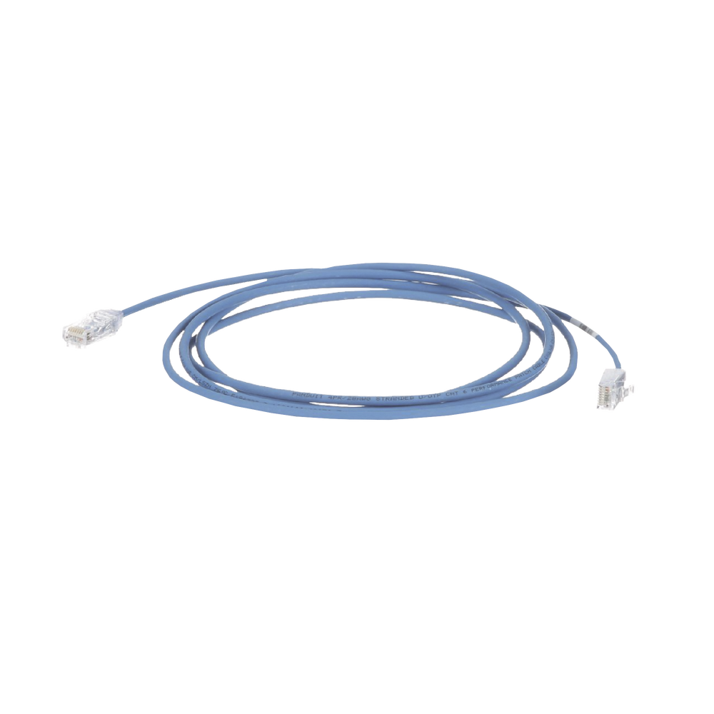 Cable de Parcheo TX6, UTP Cat6, Di?metro Reducido (28AWG), Color Azul, 13.72 Metros (45 Pies)
