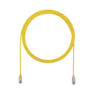Cable de Parcheo TX6, UTP Cat6, Di?metro Reducido (28AWG), Color Amarillo, 1.22 Metros (4 Pies)