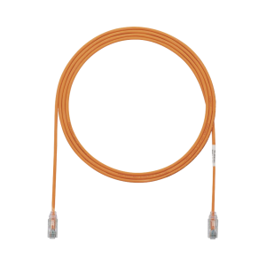 Cable de Parcheo TX6, UTP Cat6, Di?metro Reducido (28AWG), Color Naranja, 1.52 Metros (5 Pies)