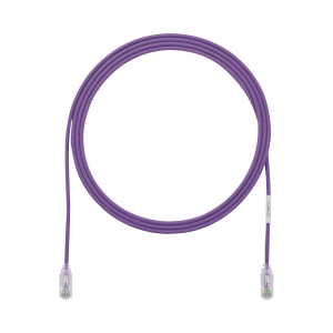 Cable de Parcheo TX6, UTP Cat6, Di?metro Reducido (28AWG), Color Violeta, 1.52 Metros (5 Pies)