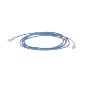 Cable de Parcheo TX6, UTP Cat6, Di?metro Reducido (28AWG), Color Azul, 19.81 Metros (65 Pies)