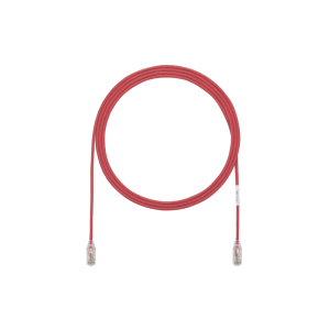 Cable de Parcheo TX6, UTP Cat6, Di?metro Reducido (28AWG), Color Rojo, 19.81 Metros (65 Pies)