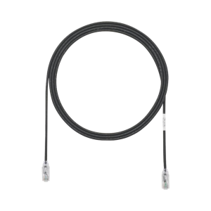 Cable de Parcheo TX6, UTP Cat6, Di?metro Reducido (28AWG), Color Negro, 2.13 Metros (7 Pies)