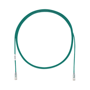 Cable de Parcheo TX6, UTP Cat6, Di?metro Reducido (28AWG), Color Verde, 2.13 Metros (7 Pies)