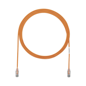 Cable de Parcheo TX6, UTP Cat6, Di?metro Reducido (28AWG), Color Naranja, 2.13 Metros (7 Pies)