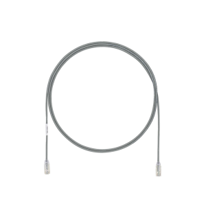 Cable de Parcheo UTP Cat6A, CM/LSZH, Di?metro Reducido (28AWG), Color Gris, 4.57 Metros (15 Pies)